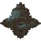 Ekena Millwork Melchor Diamond Medallion (Canopies up to 4"), 67 1/4"W x 43 3/8"H x 4"ID x 2"P, Bronze Blue Patina CM70X43MLBBS - alternate 3